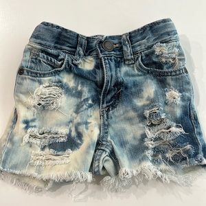 Small Shop Distressed Shorts Size 18-24M